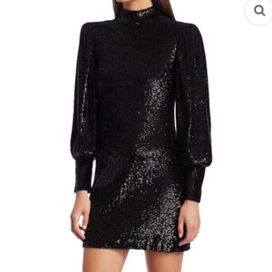 A.L.C. Black Sequin Top